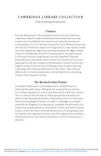 Benjamin Hall Kennedy — The Revised Latin Primer