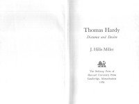 J. Hillis Miller — Thomas Hardy: Distance and Desire