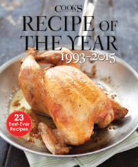 America's Test Kitchen — Recipe of the Year 1993-2015