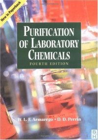 D D PERRIN, W.L.F. Armarego — Purification of Laboratory Chemicals