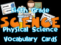Teaching the Stars — 5th Grade Physical Science Vocabulary Cards