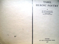 K. Kailasapathy — Tamil Heroic Poetry