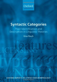 Gisa Rauh — Syntactic Categories: Their Identification and Description in Linguistic Theories