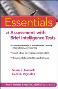 Susan R. Homack, Cecil R. Reynolds — Essentials of Assessment with Brief Intelligence Tests (Essentials of Psychological Assessment)