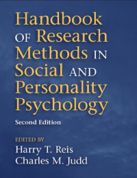 Harry Reis, Charles M. Judd — Handbook of Research Methods in Social and Personality Psychology
