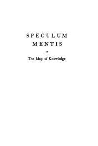 R. G. Collingwood — Speculum Mentis or The Map of Knowledge