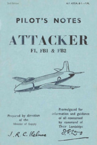 coll. — Attacker F1, FB1 and FB2 Pilot's Notes