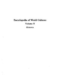 Levinson D. (Ed) — Encyclopedia of World Cultures: Oceania