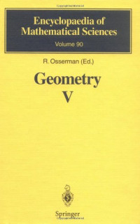 Robert Osserman (auth.), R. Osserman (eds.) — Geometry V: Minimal Surfaces