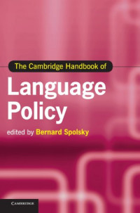 Bernard Spolsky — The Cambridge Handbook of Language Policy