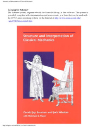 G. Sussman, J. Wisdom [website capture] - — Structure and Interpretation of Classical Mechanics