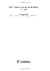 Mihai Tibr — Polynomials and vanishing cycles