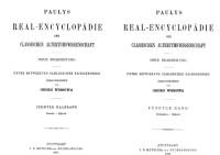 August Fr. Pauly, Georg Wissowa — Paulys Realencyclopädie der classischen Altertumswissenschaft: neue Bearbeitung, Bd.5 1-2 (Demogenes-Ephoroi): Bd V, Hbd V,1-2