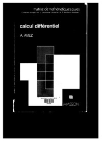 André Avez — Calcul différentiel