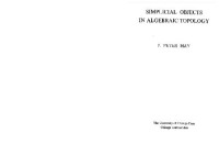 Peter May — Simplicial objects in algebraic topology
