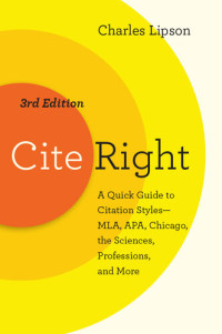 Charles Lipson — Cite Right, Third Edition