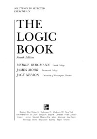 Merrie Bergmann — The Logic Book 4th Ed Solutions Manual
