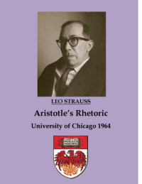 Leo Strauss — Seminar on Aristotle's Rhetoric 1964