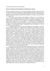 Norman Fairclough — Discursive hybridity and social change in critical discourse analysis
