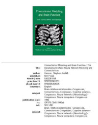 Stephen José Hanson — Connectionist modeling and brain function: the developing interface