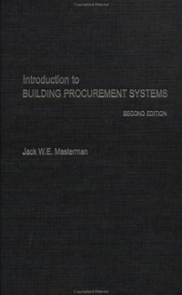 Dr Jack Masterman — Introduction to Building Procurement Systems