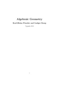 Karl-Heinz Fieseler, Ludger Kaup — Algebraic Geometry [Lecture notes]