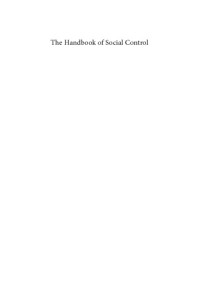 Mathieu Deflem — The Handbook of Social Control