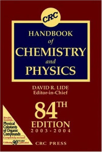 Lide David R. (ed.) — CRC Handbook of chemistry and physics 84 ed.