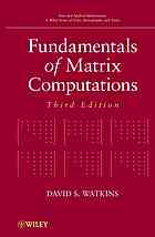 David S Watkins — Fundamentals of matrix computations
