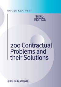 Roger Knowles — 200 contractual problems and their solutions