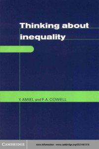 Amiel Y., Cowell F.A. — Thinking about inequality