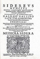 Galileo Galileo — Sidereus Nuncius