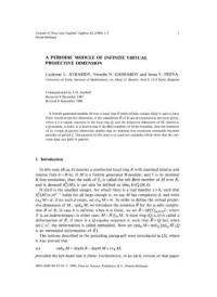  — Journal of Pure and Applied Algebra №62 (1989)