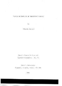Edoardo Sernesi — Topics of families of projective schemes