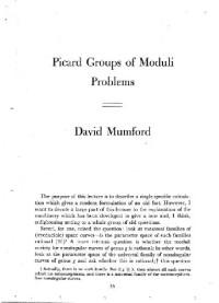 Mumford D. — Picard groups of moduli problems