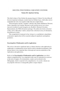 Teo Mora — Solving Polynomial Equation Systems III: Volume 3, Algebraic Solving