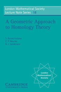 S. Buonchristiano, C. P. Rourke, B. J. Sanderson — A geometric approach to homology theory