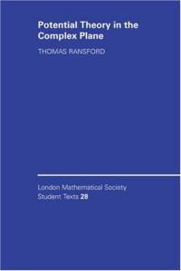 Dr Thomas Ransford — Potential Theory in the Complex Plane