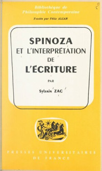 Sylvain Zac — Spinoza et l'interprétation de l'Écriture