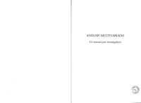 Andres Catena, Manuel M. Ramos y Humberto M. Trujillo — Analisis multivariado. Un manual para investigadores