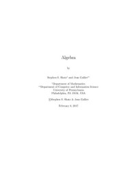 Gallier J., Shatz S. — Algebra