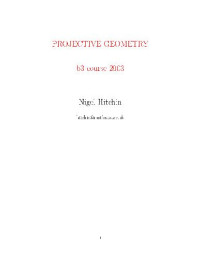 Nigel Hitchin — Projective geometry