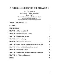 Jensen Ted. — A Tutorial On Pointers And Arrays In C