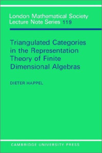 Dieter Happel — Triangulated Categories in the Representation of Finite Dimensional Algebras