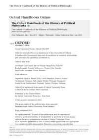 George Klosko (Editor) — The Oxford Handbook of the History of Political Philosophy