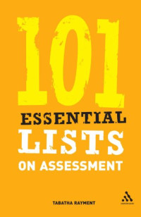 Tabatha Rayment — 101 Essential Lists on Assessment