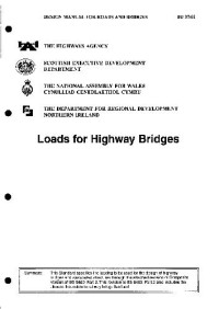  — Design Manual For Roads And Bridges - Loads For Highway Bridges