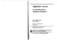 Fulton W. — Algebraic curves