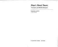 Terence Irwin — Plato's Moral Theory: The Early and Middle Dialogues