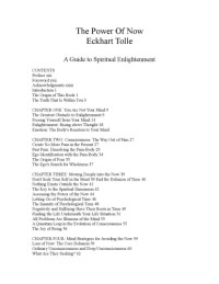 Eckhart Tolle — The Power Of Now: A Guide to Spiritual Enlightenment